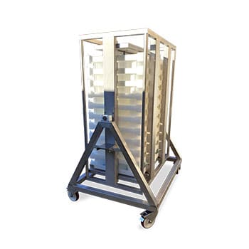 chariot fromages inox
